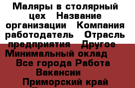 Маляры в столярный цех › Название организации ­ Компания-работодатель › Отрасль предприятия ­ Другое › Минимальный оклад ­ 1 - Все города Работа » Вакансии   . Приморский край,Партизанск г.